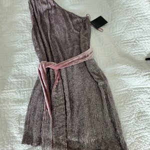 Retrofete Ella sequin one-shoulder dress NWT size XXS